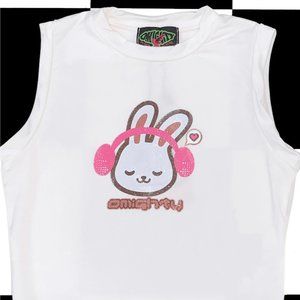 O-Mighty Bunny Music Logo T-shirt Baby Tee